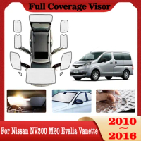 For Nissan NV200 M20 Evalia Vanette 2010~2016 Car Full Coverages Sunshade Protection Window Reflector Sun Shade Auto Accessories