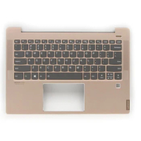 US keyboard palmrest for Lenovo IdeaPad S540-14API copper gold fingerprint hole backlit palmrest 5CB0S17248 new original lepus