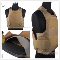 EMERSON Assault Plate Carrier Tactical vest airsoft painball molle combat gear Coyote Brown