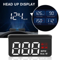 2022 New Universal M3 HUD Head-Up Display OBD2 Model Car-Accessories Overspeed Warning Windshield Projector 5 Alarm Functions