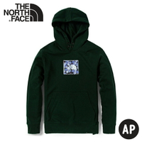 【The North Face 男 LOGO 連帽T恤《深綠》】4NF8/連帽上衣/休閒長袖/運動衫/潮衣
