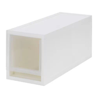 SOPPROT 組合式抽屜盒, 透明白色, 17x46x20.5 公分