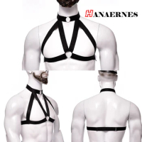 Men's Sexy Chest Straps Lingerie Costume Gay Underwear Elastic Band Bondage Vest Shoulder Straps Men Harness Chest