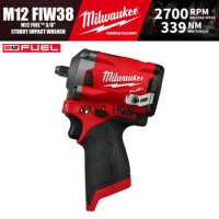 Milwaukee M12 FIW38/2554 M12 FUEL™ 3/8" Stubby Brushless Cordless Impact Wrench 12V Power Tools 339NM