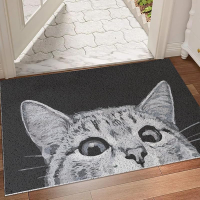 MR FANTASY Cat Door Mat Outdoor Entrance Durable Welcome Mat Mud Absorbent Doormat Indoor Outdoor Lo