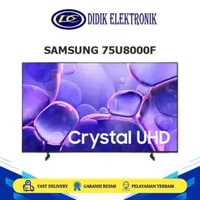 SAMSUNG 75U8000F Smart TV 75 Inch 4K UHD Dolby Atmos Q-Symphony Dynamic Crystal Color ( Bukan 75DU80