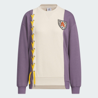 adidas 愛迪達 上衣 女款 長袖上衣 運動 三葉草 亞規 MC CLASSIC CREW 白紫 IN1091
