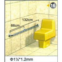 不銹鋼安全扶手-16 (1.2＂*1.2mm) 總長度132cm 扶手欄杆 衛浴設備 運費另問