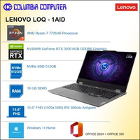 LENOVO LOQ - 1AID Ryzen 7-7735HS RTX3050 16GB-DDR5 512GB-SSD RTX 3050 Win 11 home + OHS2024 + M365 1