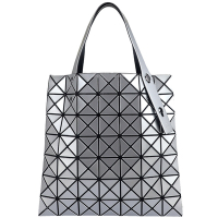 ISSEY MIYAKE 三宅一生 BAOBAO 銀色三角格7x7肩背/手提包