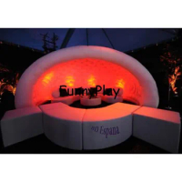 inflatable igloo tent with led light inflatable luna dome tents for party event,Outdoor sphere globe air igloo luna room tent