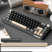 Rk R65 Mini Mechanical Keyboard Three Mode 2.4g Wireless Bluetooth Rgb Hotswap 65keys Pbt Keyboard Gaming Non-Contact Keyboard