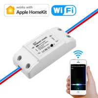 Apple Homekit Smart WIFI Home LED Controller Remote Switch Module Universal Breaker Timer Work with Apple Home Siri Voice