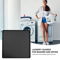Washer Dryer Protection Covers Washer Dryer Top Protector Foldable Dryer Protector Mats Waterproof Dustproof Washing Top Cover