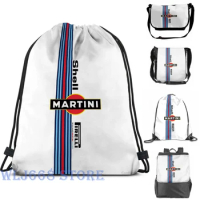 Funny graphic print shoulder Bags women Martini Racing (2) Single shoulder backpack travel for men Gym Bag