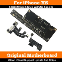 LL/A Tested OK Motherboard For iPhone Xs Max Support System Update With/No Face ID Main Logic Board 64G / 256GB Mainboard