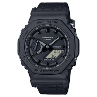 CASIO卡西歐 G-SHOCK八角環保尼龍設計錶(GA-2100BCE-1A)