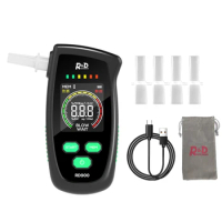 High Accurancy Alcohol Tester Digital LED Display Breathalyzer USB Rechargeable Breath Tester Alcohol Detection Device