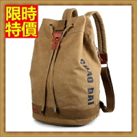 帆布包 後背包-韓版雙肩水桶旅行男包包2色67g12【獨家進口】【米蘭精品】