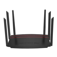 1200M Wireless Router Gigabit 4G WiFi Router Dual Band 2.4&amp;5.8GHZ 1 WAN+4 LAN Port for Home Office(US Plug)