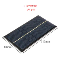 6V 130mA Solar Panel Polycrystalline Silicon DIY Battery Charger Small Mini Solar Cell Volt Cell Phone Charger Portable