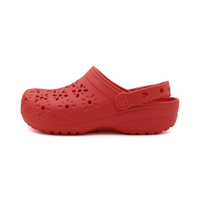 【全館滿額折】  Crocs 卡駱馳  Classic Floral Cut Out 紅色 花蕊 克駱格 涼拖鞋 女款 B6005【新竹皇家210927-6ZR】