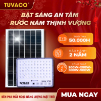 Gian hàng chính hãng| [300W] Đèn Pha Mắt Ngọc Chống Loá Năng Lượng mặt trời 300W TUVACO, Chống Loá, 