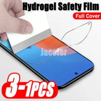 1-3PCS Front Hydrogel Film For Xiaomi Redmi 12 5G 11 Prime Screen Protectors Water Gel For Redmi 11Prime Redmi12 5 G Not Glass