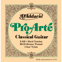 [จัดส่งทันที] สายกีตาร์คลาสสิค D'Addario EJ48 Pro-Arte 80/20 Bronze  (ดั้งเดิม) 6 เส้น สายนิ่ม เสียง