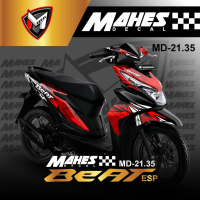 Decal Sticker Honda Beat Street Fullbody 2017 2019 - Dekal Beat Esp Grunge Abstract  MD21.35