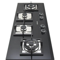 2020 new arrival tempered glass cooktop with 4 burner gas stove