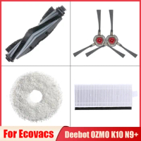 Hepa Filter Mop Cloth Accessories For Ecovacs Deebot OZMO K10 N9+ Robot Vacuum Cleaner Parts Side / Roller Brush Replacecment