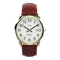 Jam Tangan Wanita Timex Easy Reader TW2W95500 Ladies White Dial Brown Leather Strap