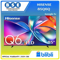 QLED TV Hisense 85 Inch 85Q6Q Quantum Dot Hisense Google TV 85 Q6Q Dolby Vision Atmos