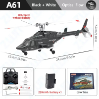 A61 RC Helicopter 2.4G 6-Axis Gyroscope 4CH Altitude Hold Optical Flow Remote Control Helicopter Toy