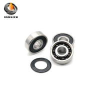 1Pcs High quality S689 2RS CB 9X17X5mm Stainless steel hybrid ceramic ball bearing ABEC-7 With Greased