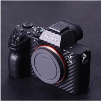For Sony A7III A7M3 A7R3 / A7M4 camera body protection film carbon fiber stickers scratch-resistant rough glue spare stickers