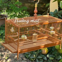 LỒNG CHIM ốc mít, hút mật, khuyên , chim sâu để bàn sách tay kt 25*20*40