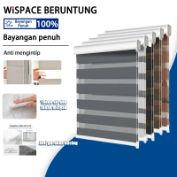Roller Blind Zebra Tirai Zebra Roller Blind Jendela Blackout Blind 2 Layer Blokir Cahaya 100% Tirai