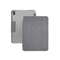 【GNOVEL】iPad Air 10.9（2022）多角度透明背版保護殼-灰(GNOVEL)