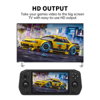 Powkiddy X28 Unisoc Tiger T618 5.5 Inch Touch IPS Screen Android 11 PSP PS2 HD TV OUTPUT Retro Game Machine