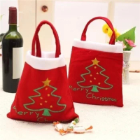 Merry Chrismas Bag Kids Gift Candy Bags Pouch Mini Handbag Christmas Decoration for Home Party New Year