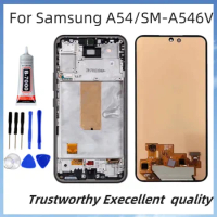 100% Tested For Samsung Galaxy A54 5G LCD Display SM-A546V, SM-A546U Touch Screen Digitizer Replacement For Samsung A54 Display