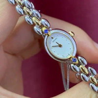 Exquisite inlaid blue diamond Japanese bracelet quartz women's watch seiko