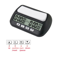 Diamond Grade Chess Clock Compact Digital Watch Count Up Down Timer Board Game Stopwatch Competition Hour Meter