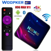 WOOPKER TV Box Android 11 4G 64GB Smart TV Box H96 MAX V11 4K Hd Media Player 2.4G 5.8G WIFI BT Youtube Google Voice Set Top Box