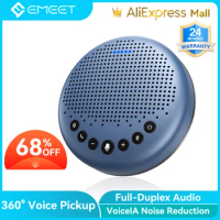 Bluetooth Speakerphone Conference Speaker EMEET Luna Lite USB Speaker Phone for Home Office 360° Voice Pickup for 8 People