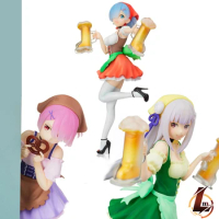 SEGA Cute Anime Re:0 Figure Original Figure Re Zero Start Life In Another World Rem Ram Emilia Figure PVC Model Doll Toys