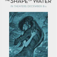 More style The Shape of Water Movie Art Film Print Silk Poster Home Wall Decor 24x36inch