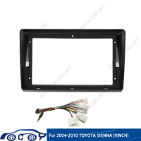 For TOYOTA Sienna 2004-2010 9 Inch Car Radio Stereo 2 Din Head Unit GPS MP5 Android Player Dashboard Fascia Panel Frame Install